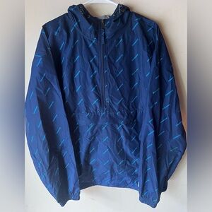 Champion Logo Allover Stadium Packable Water Wind Resistant Windbreaker Jacket L